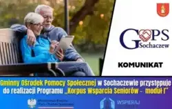 GOPS w Sochaczewie przystępuje do realizacji Programu ,,Korpus Wsparcia Seniora' na rok 2026