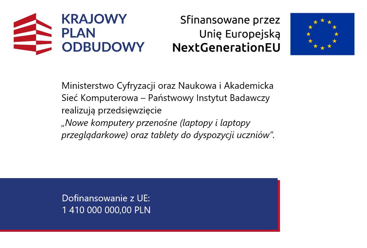 Nowe komputery przenośne oraz&nbsp;tablety do dyspozycji uczni&oacute;w w&nbsp;ramach KPO