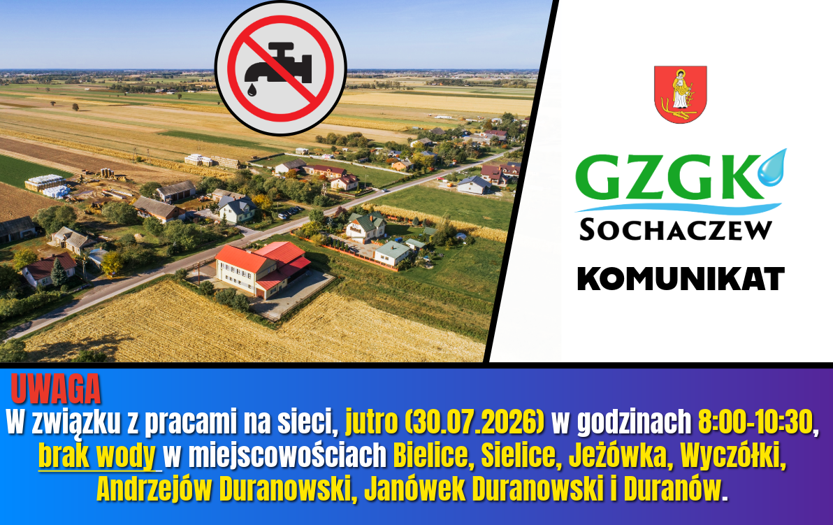 Brak wody - 30.07.2026
