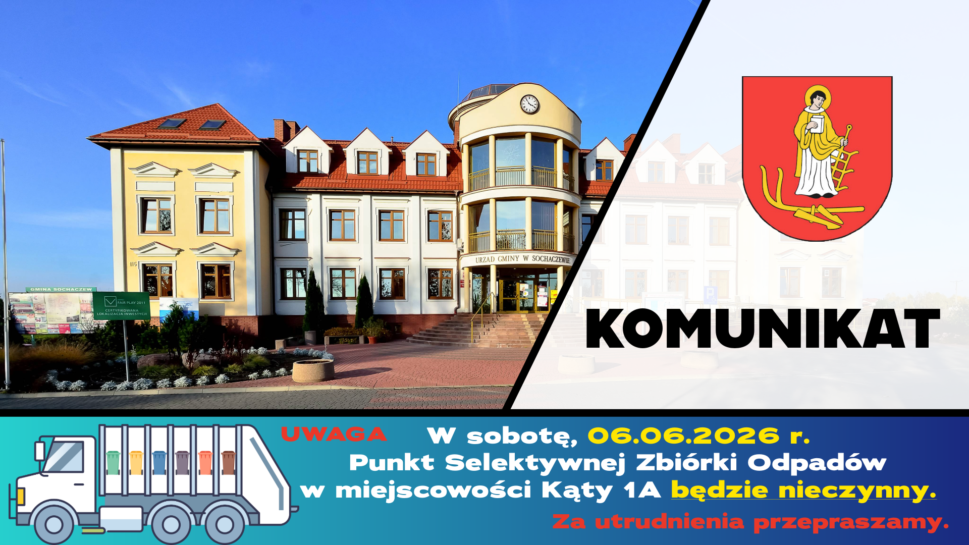 06.06.2026 - PSZOK nieczynny