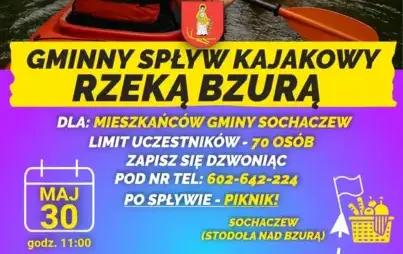 Gminny spływ kajakowy 2026
