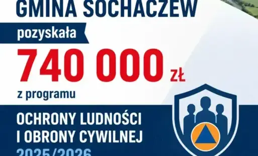 Gmina Sochaczew pozyskała 740 tys. zł na przygotowanie miejsc ukrycia dla mieszkańców