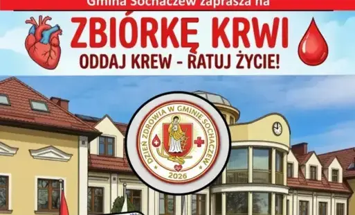 Oddaj krew! Krwiobus pod Urzędem Gminy Sochaczew