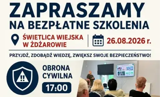 Bezpłatne szkolenia dla mieszkańców Gminy Sochaczew - obrona cywilna, pierwsza pomoc, samoobrona